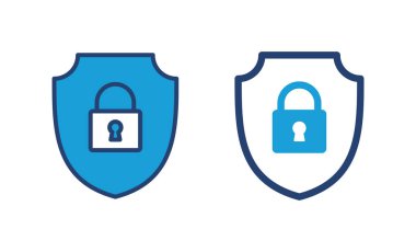 Güvenlik simgesi vektörü. Koruma ikonu. Özel hayat. vpn