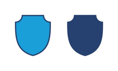 Kalkan simgesi vektörü. Koruma ikonu vektörü. Güvenlik vektör simgesi