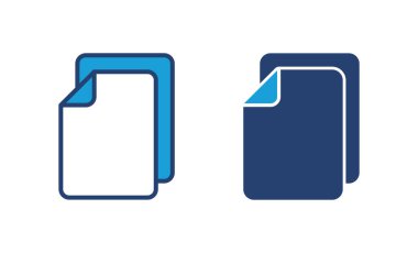 Belge simgesi vektörü. Kağıt ikonu. Dosya Simgesi