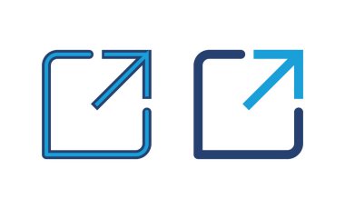 Dış bağlantı simgesi vektörü. bağlantı simgesi vektörü. hiper bağlantı sembolü