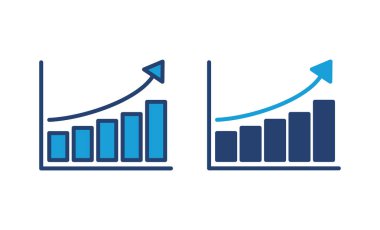 Büyüyen grafik simgesi. Grafik simgesi. diyagram simgesi