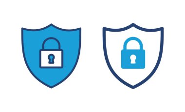 Güvenlik simgesi vektörü. Koruma ikonu. Özel hayat. vpn