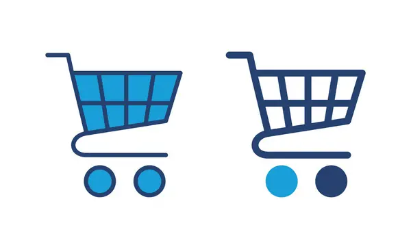 Stock vector Shopping icon vector. Shopping cart icon. Trolley icon vector