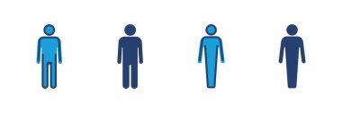 Erkek simgesi vektörü. Erkek ikon vektörü. insan sembolü