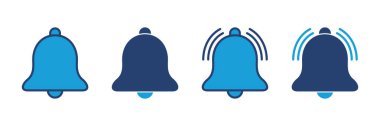 Bell Simgesi vektörü. Web sitenizin tasarımı için bildirim simgesi