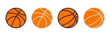 Basketbol ikonu vektörü. Basketbol ikonu. Basketbol logo vektör simgesi