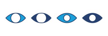 Göz simgesi vektörü. Göz vektör simgesi. Bak ve Görüş simgesi. 