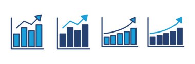 Büyüyen grafik simgesi. Grafik simgesi. diyagram simgesi