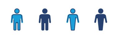 Erkek simgesi vektörü. Erkek ikon vektörü. insan sembolü