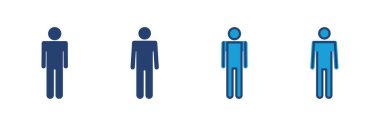 Erkek simgesi vektörü. Erkek ikon vektörü. insan sembolü