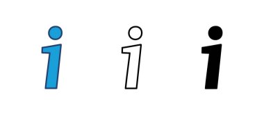 Bilgi simgesi simgesi vektörü. ikon vektörü hakkında. Faq simgesi