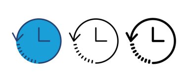 Tarih simgesi vektörü. son olay geçmişi