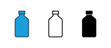 Şişe ikonu vektörü. şişe vektör simgesi