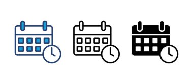 Takvim simgesi vektörü. Takvim sembolü. takvim vektör simgesi