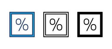 İndirimli simge vektörü. İndirim etiketi simgesi. 