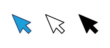 Simge vektörüne tıklayın. işaret ok simgesi. imleç simgesi vektörü