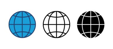 Web simgesi vektörü. Web simgesine git. Web tıklama simgesi