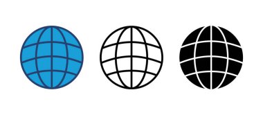 Web simgesi vektörü. Web simgesine git. Web tıklama simgesi