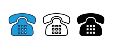 Telefon ikonu vektörü. telefon simgesi vektörü.