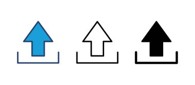 Simge vektörünü yükle. veri simgesi yükle