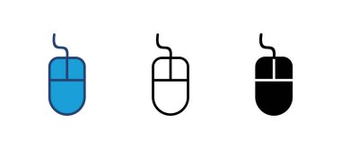 Fare simgesi vektörü. Simge vektörüne tıklayın. işaretleyici simgesi vektörü.