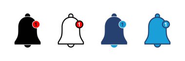 Bell Simgesi vektörü. Web sitenizin tasarımı için bildirim simgesi