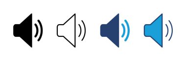 Sözcü simgesi vektörü. Hacim simgesi vektörü. Hoparlör ikon vektörü. ses sembolü