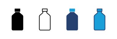 Şişe ikonu vektörü. şişe vektör simgesi