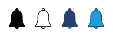 Bell Simgesi vektörü. Web sitenizin tasarımı için bildirim simgesi