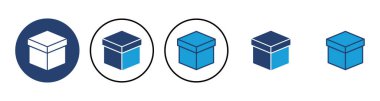 Kutu simgesi vektörü. kutu vektör simgesi, paket, paket
