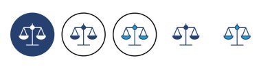 Scales icon vector. Law scale icon. Scales vector icon. Justice clipart