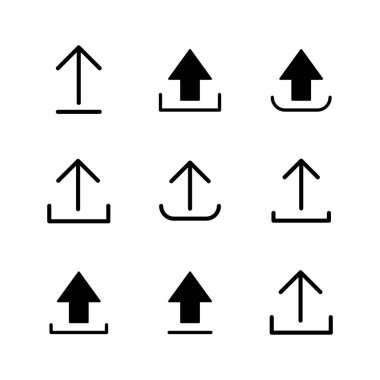 Simge yükleme seti. veri simgesi yükle