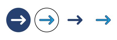 Ok simgesi vektörü. Ok sembolü. Web tasarımınız için ok işareti.