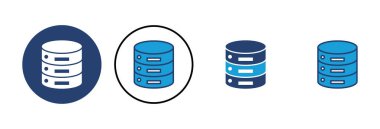 Veritabanı simge vektörü. veritabanı vektörü simgesi
