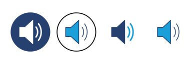 Sözcü simgesi vektörü. Hacim simgesi vektörü. Hoparlör ikon vektörü. ses sembolü