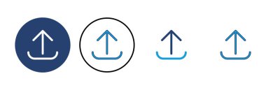 Simge vektörünü yükle. veri simgesi yükle