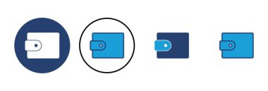 Cüzdan simgesi vektörü. cüzdan vektör simgesi