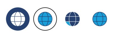 Web simgesi vektörü. Web simgesine git. Web tıklama simgesi