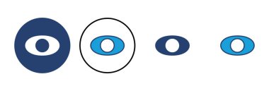 Göz simgesi vektörü. Göz vektör simgesi. Bak ve Görüş simgesi. 