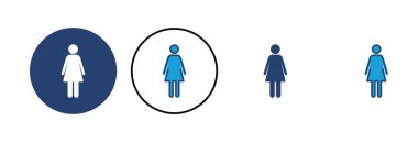 Kadın ikon vektörü. kadın simge vektörü