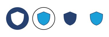 Kalkan simgesi vektörü. Koruma ikonu vektörü. Güvenlik vektör simgesi