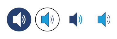 Sözcü simgesi vektörü. Hacim simgesi vektörü. Hoparlör ikon vektörü. ses sembolü