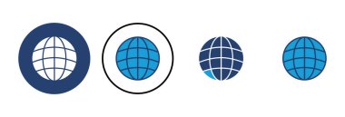 Web simgesi vektörü. Web simgesine git. Web tıklama simgesi