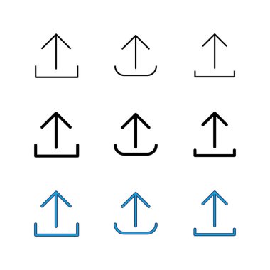 Simge yükleme seti. veri simgesi yükle