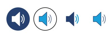 Sözcü simgesi vektörü. Hacim simgesi vektörü. Hoparlör ikon vektörü. ses sembolü
