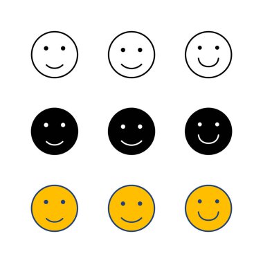 Gülümseme ikonu hazır. Gülümseme simgesi. Geri bildirim 