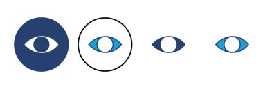 Göz simgesi vektörü. Göz vektör simgesi. Bak ve Görüş simgesi. 