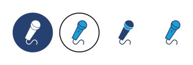 mikrofon ikon vektörü. karaoke simgesi vektörü