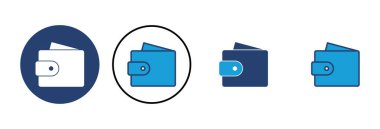 Cüzdan simgesi vektörü. cüzdan vektör simgesi