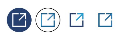 Dış bağlantı simgesi vektörü. bağlantı simgesi vektörü. hiper bağlantı sembolü